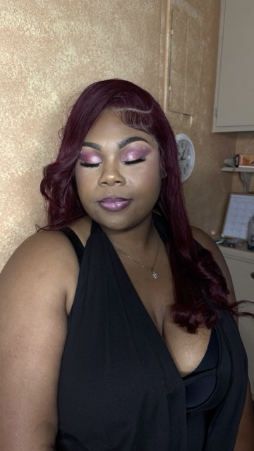 Bold full glam makeup look example